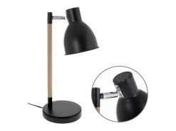 Clearance Flexo Delza Lumit 11W foco regulable /natural Ø25x45 cm Negro