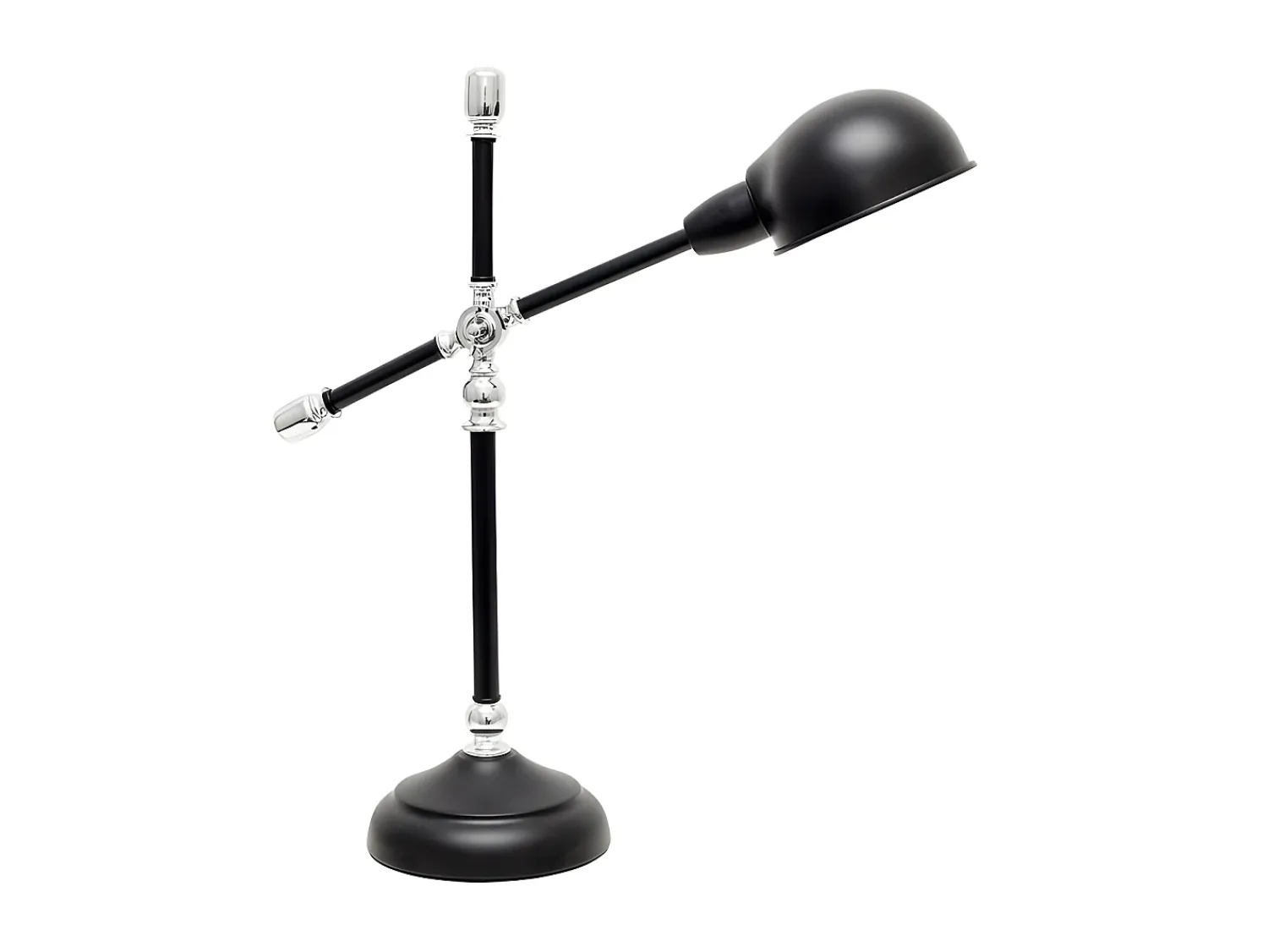 AKUNADECOR Lámpara De Mesa^Flexo Lujan 1xe27 Brillo/cromo 56x50x18 De . Negro