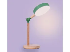 Lámpara De Pie^Flexo Luppa Bel Air inclinación regulable luz LED verde/natural Ø15x48,5 cm Gris