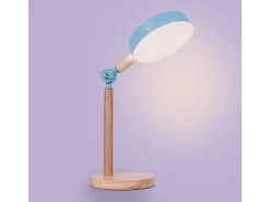 Flexo Luppa Bel Air inclinación regulable luz LED azul/natural Ø15x48,5 cm