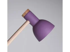 New Flexo Teacher Bel Air 40W inclinación regulable púrpura/natural Ø15x47 cm Violeta