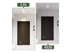 Foco LED de superficie Nettlife blanco - Foco de techo acrílico de 5 W, foco de superficie blanco cálido con GX53 3000K, foco de techo de superficie