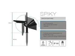 Clearance Lumisky Foco solar 200LM SPIKY Negro