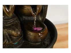Clearance Zen Light Fuente LED de interior del Buda de Krishna Negro