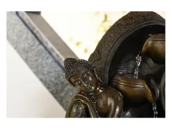 Clearance Zen Light Fuente LED de interior del Buda de Krishna Negro