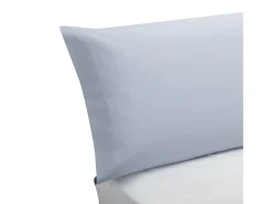 PIKOLIN Funda de almohada 100% algodón 140 hilos 150x40cm Marru00f3n