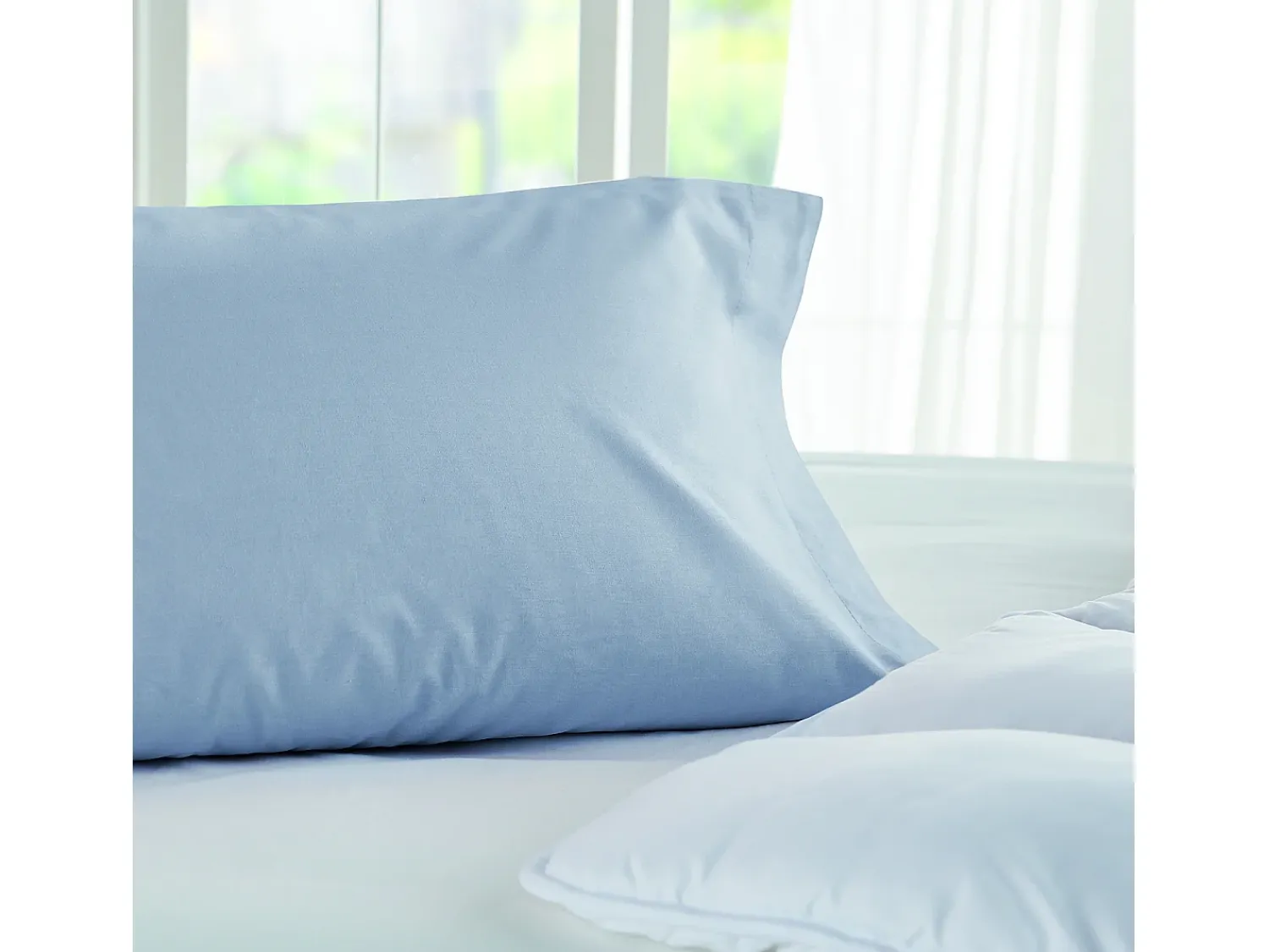 PIKOLIN Funda de almohada 100% algodón 140 hilos 150x40cm Marru00f3n
