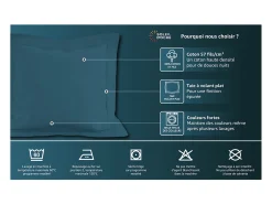 Funda de almohada de algodón 57 hilos 63x63 cm LISO mostaza