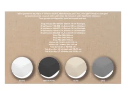 Clearance Soleil d'ocre Funda de almohada de algodón 50x75 cm PERCALE antracita Gris antracita