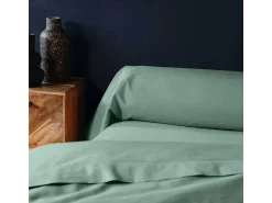 New Promo Linge Funda de Almohada "Lina" 85x185cm Salvia 100% Algodón Certificado Oeko-TEX Verde