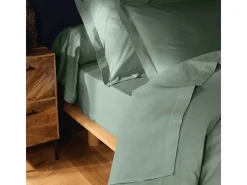 Funda de Almohada "Lina" 63x63cm de Algodón Salvia