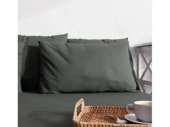 Funda de almohada lisa 50x70 cm ZZZ caqui