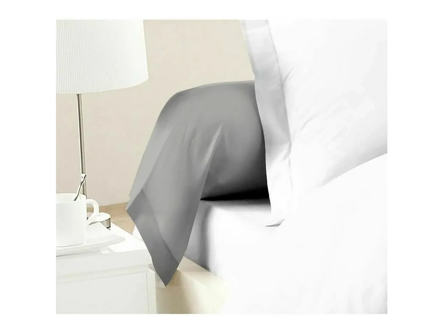 Funda de almohada Lovely Home Gris claro (85 x 185 cm) (2 Unidades)