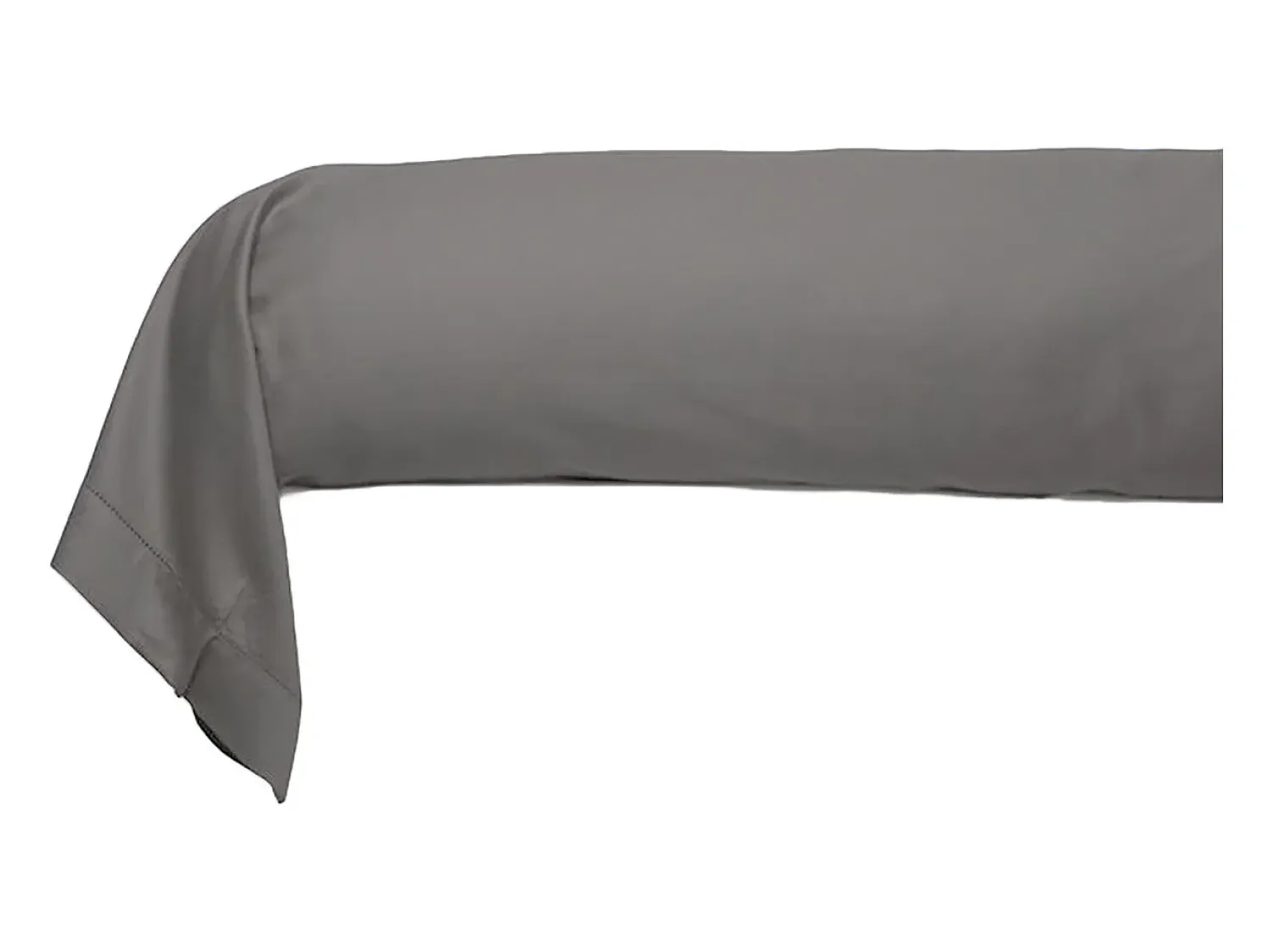 Blanc avenue Funda de almohada satén de algodón 43*185 cm Gris