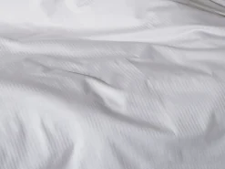 Best Blanc avenue Funda de almohada satén de algodón rayas 94 hilos/cm² 43*185 cm Blanco
