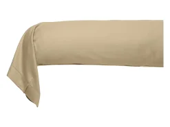 Funda de almohada satén de algodón 43*185 cm beige