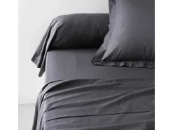 Funda de almohada TODAY Essential Negro 45 x 185 cm Antracita