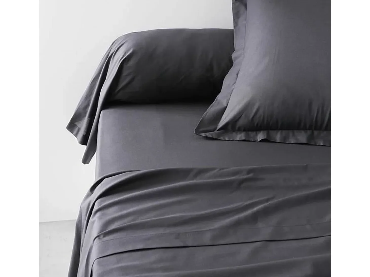 Funda de almohada TODAY Essential Negro 45 x 185 cm Antracita