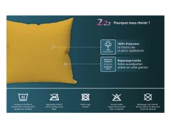New Soleil d'ocre Funda de almohada 50x75 cm ZZZ taupe Topo