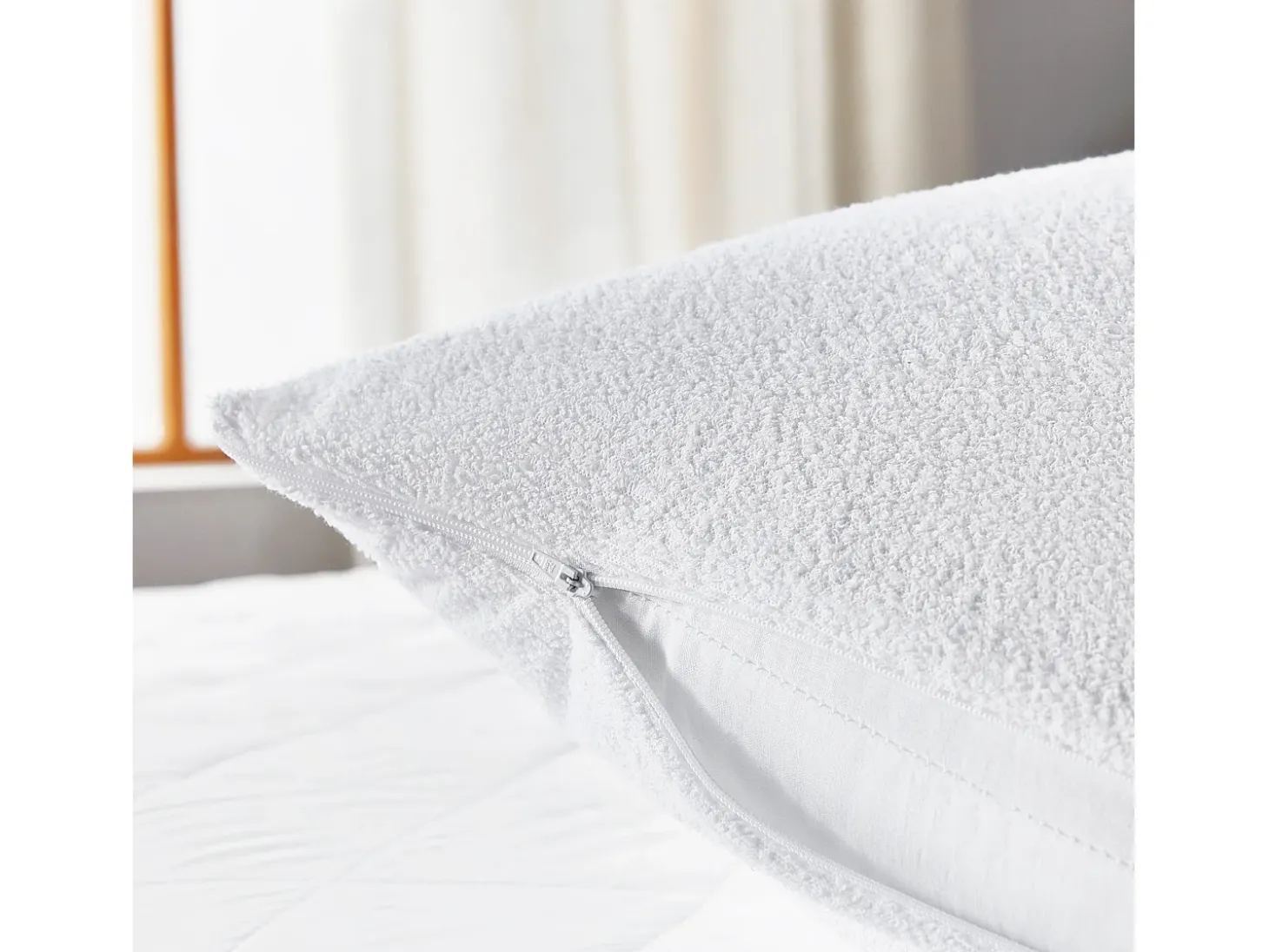 Funda de Almohada 135x40cm| PIKOLIN HOME| Rizo| Aloe Vera| Impermeable