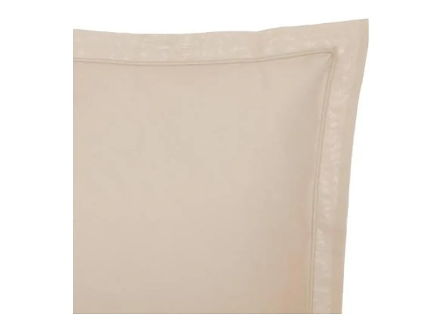 Funda de cojín algodón beige de 50X70cm