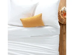 Atmosphera Ropa De Cama^Funda de cojín algodón 63x63cm Blanco