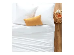 Atmosphera Ropa De Cama^Funda de cojín algodón 63x63cm Blanco