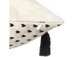 Atmosphera Ropa De Casa^Funda de cojín con cara de cuerda 40 x 40 cm Marfil