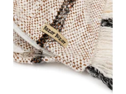 Outlet Bazar Bizar Funda De Cojín Oh My Gee - Bohemio - 60x60 Blanco