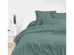 Blanc avenue Ropa De Cama^Funda de edredón satén de algodón celadón Verde