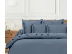 Blanc avenue Ropa De Cama^Funda de edredón 200X200 cm satén de algodón Azul