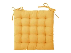 Funda de silla estampada y acolchada con nudos 38 x 38 cm