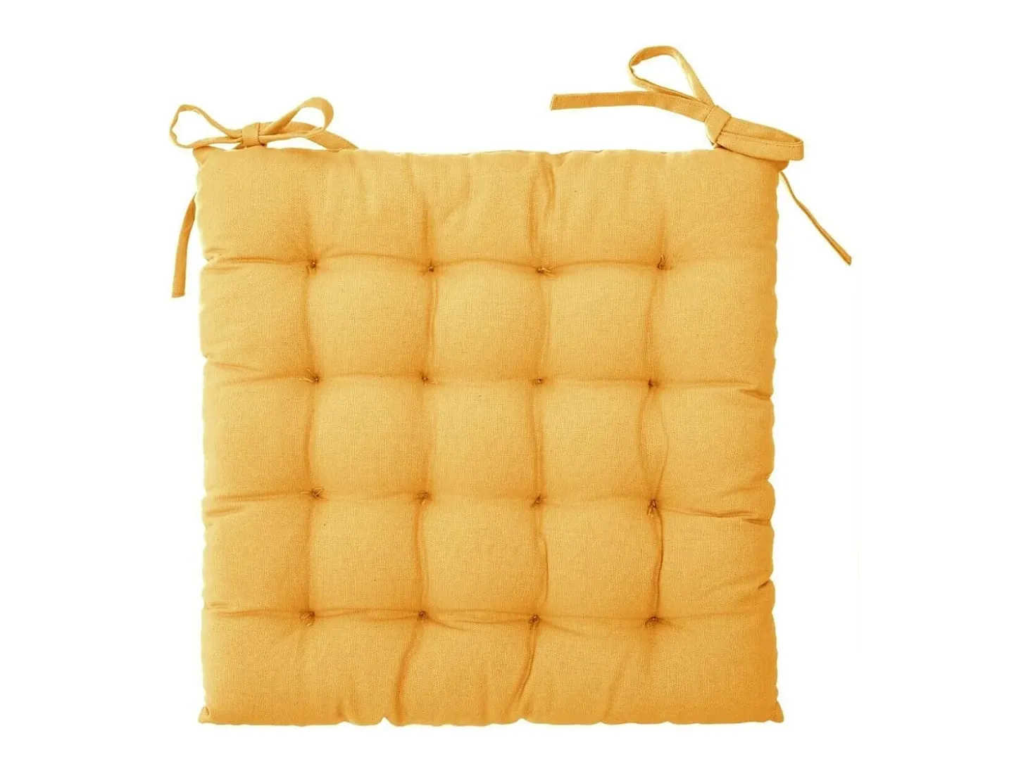 Funda de silla estampada y acolchada con nudos 38 x 38 cm