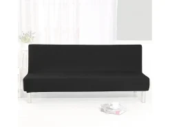 Funda de sofá universal en tejido elástico Quacia - Negro