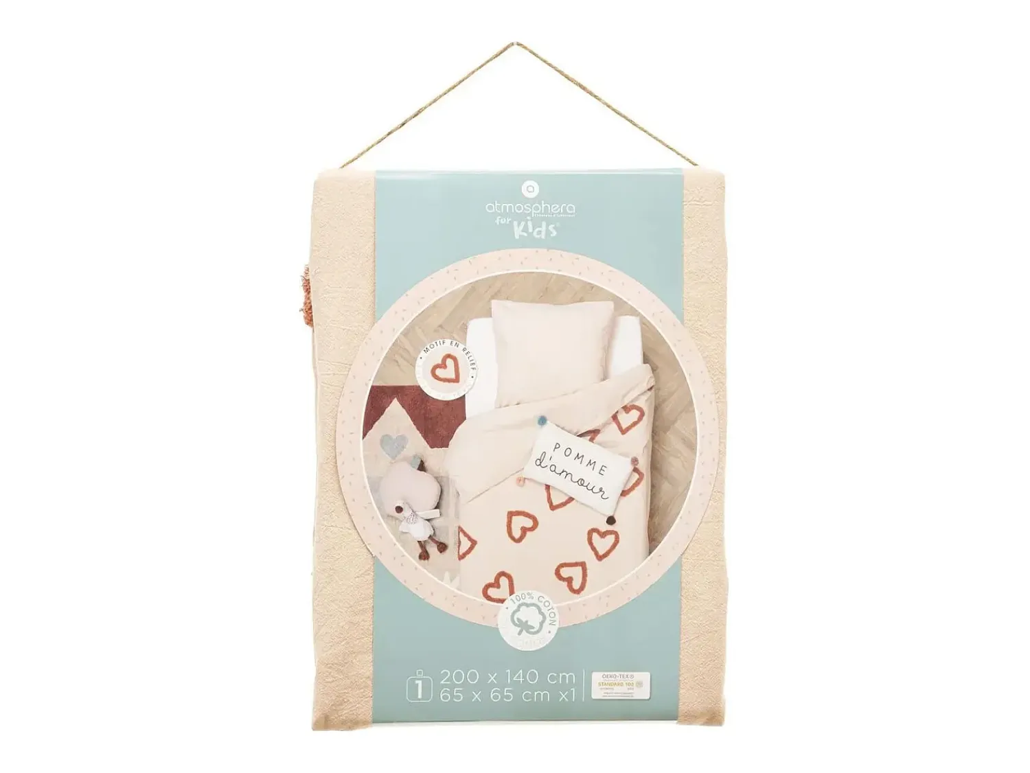 Atmosphera for Kids Ropa De Cama^Funda nórdica algodón 90x190cm Rosa