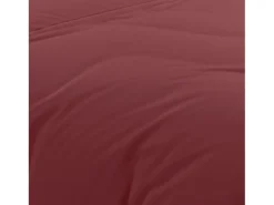 Soleil d'ocre Ropa De Cama^Funda nórdica de algodón de 57 hilos 240x220 cm Ladrillo liso, por Rojo