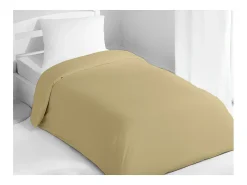 Online Soleil d'ocre Funda nórdica 140x200 cm algodón beige liso Topo