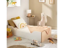 Funda nórdica 100x135cm y funda de almohada algodón blanco