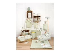 New Sauthon Funda para cama de bebé de 90x140 cm en algodón verde lima Verde almendra