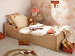 Hot Sauthon Funda para cama de bebé de 90x140 cm en gasa doble de algodón Beige