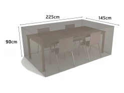 Hot NORTENE Funda protectora mesa rectangular y 4 sillas 225x145x90 cm 225X145X90 CM Topo