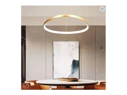 Clearance Ideal Lux GEMINI SP D42 ON-OFF, Suspensión, Dorado
