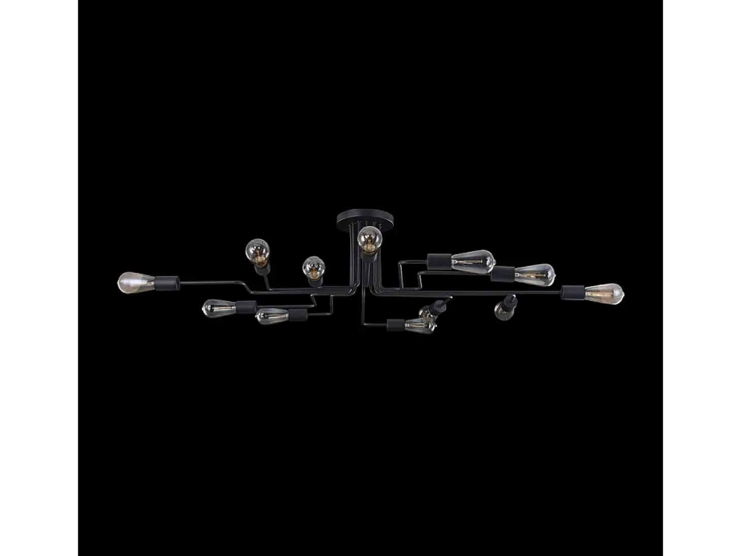 Gilbert Plafón Negro, 12 Luces, E27