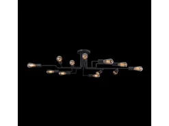 Gilbert Plafón Negro, 12 Luces, E27