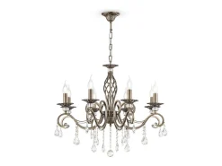 Maytoni Lámpara Suspendida^Grace Araña Latón y Cristal, 8 Luces, E14 Camel