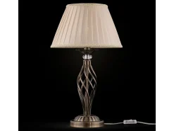 Maytoni Lámpara De Mesa^Grace Lámpara de Mesa Latón y Cristal, 1 Luz, E14 Camel