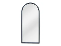 Hot OZAIA Gran espejo arco de madera de paulownia, L. 80 x H. 180 cm, , EZAREL Negro
