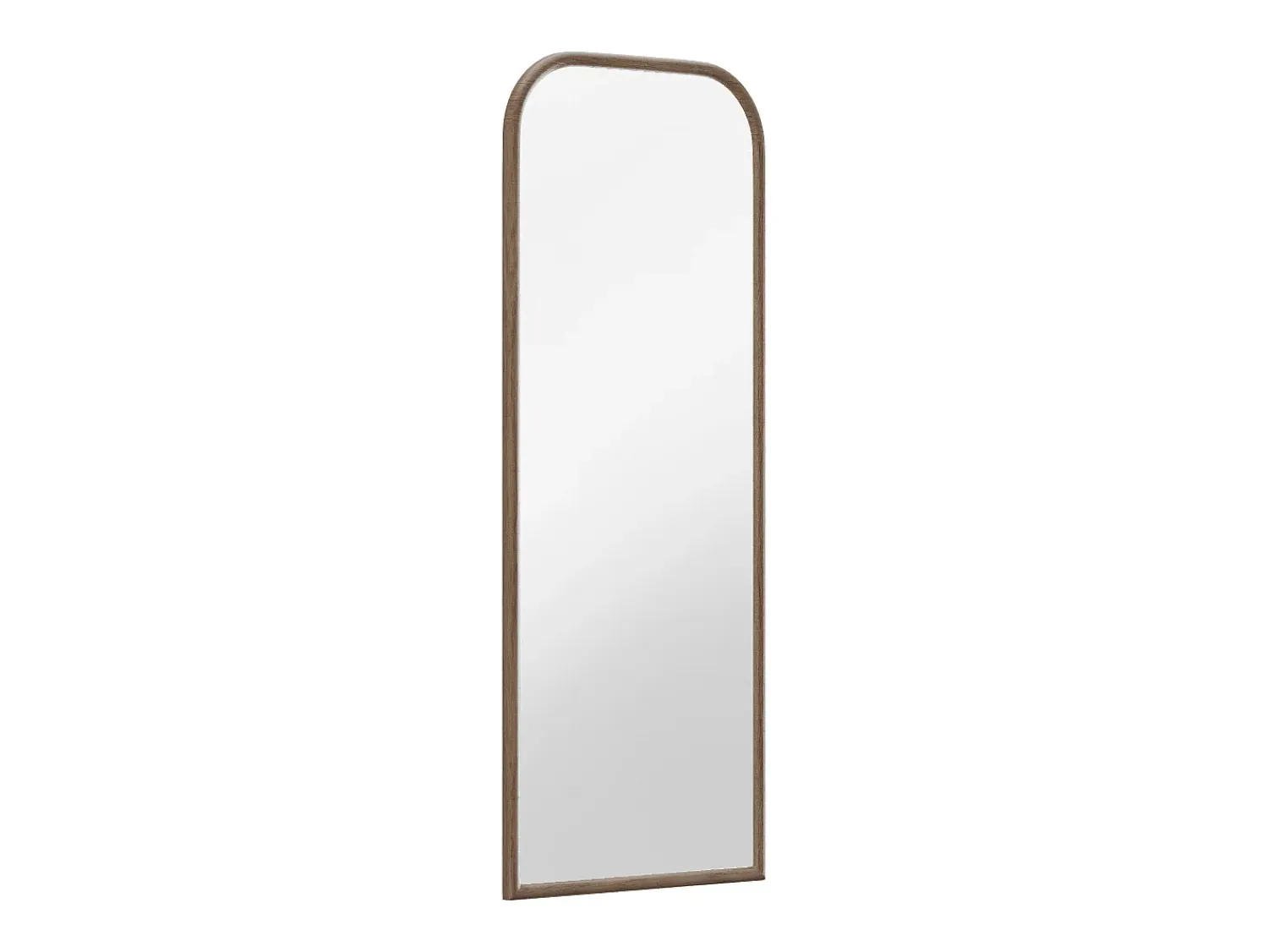 OZAIA Espejo De Pared|Espejo^Gran espejo de madera de hevea, L. 60 x H. 160 cm, Natural, SANYA Color natural oscuro