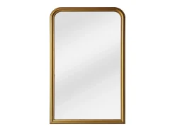 OZAIA Espejo De Pared|Espejo^Gran espejo de madera de paulownia - L. 120 x H. 190 cm - efecto latón - HELOISE Dorado