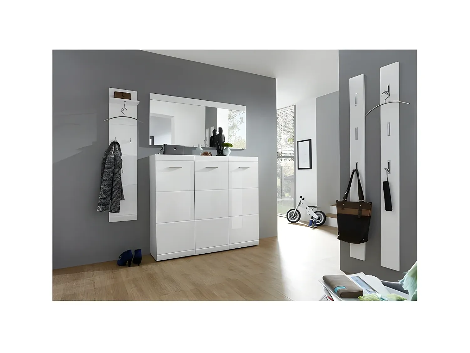 Clearance MSO Gran espejo lacado 134 x 63cm Alama Blanco